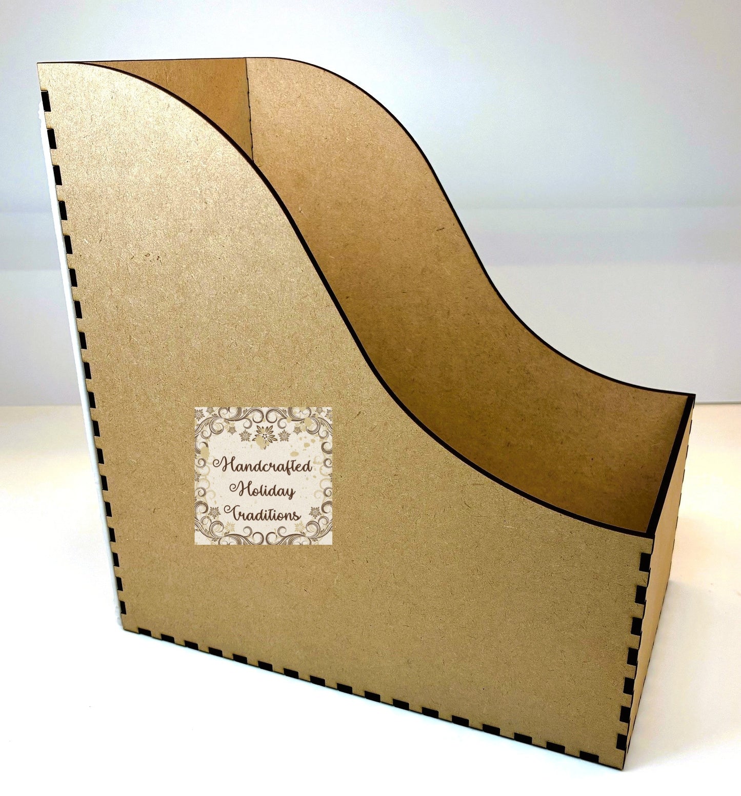 Laser Cut MDF, File, Desk, Magazine, Organizer, 5 pc, Buildable, Decoupage, Crafts, Mixed Media, IOD Bookish Castings, 5.5"w x 9"l x 9.5"h