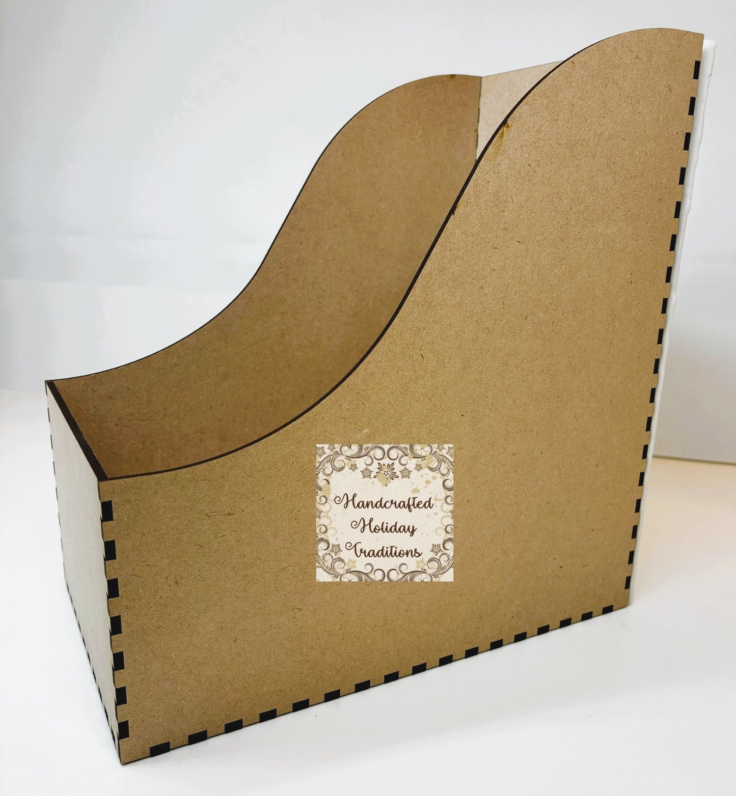 Laser Cut MDF, File, Desk, Magazine, Organizer, 5 pc, Buildable, Decoupage, Crafts, Mixed Media, IOD Bookish Castings, 5.5"w x 9"l x 9.5"h