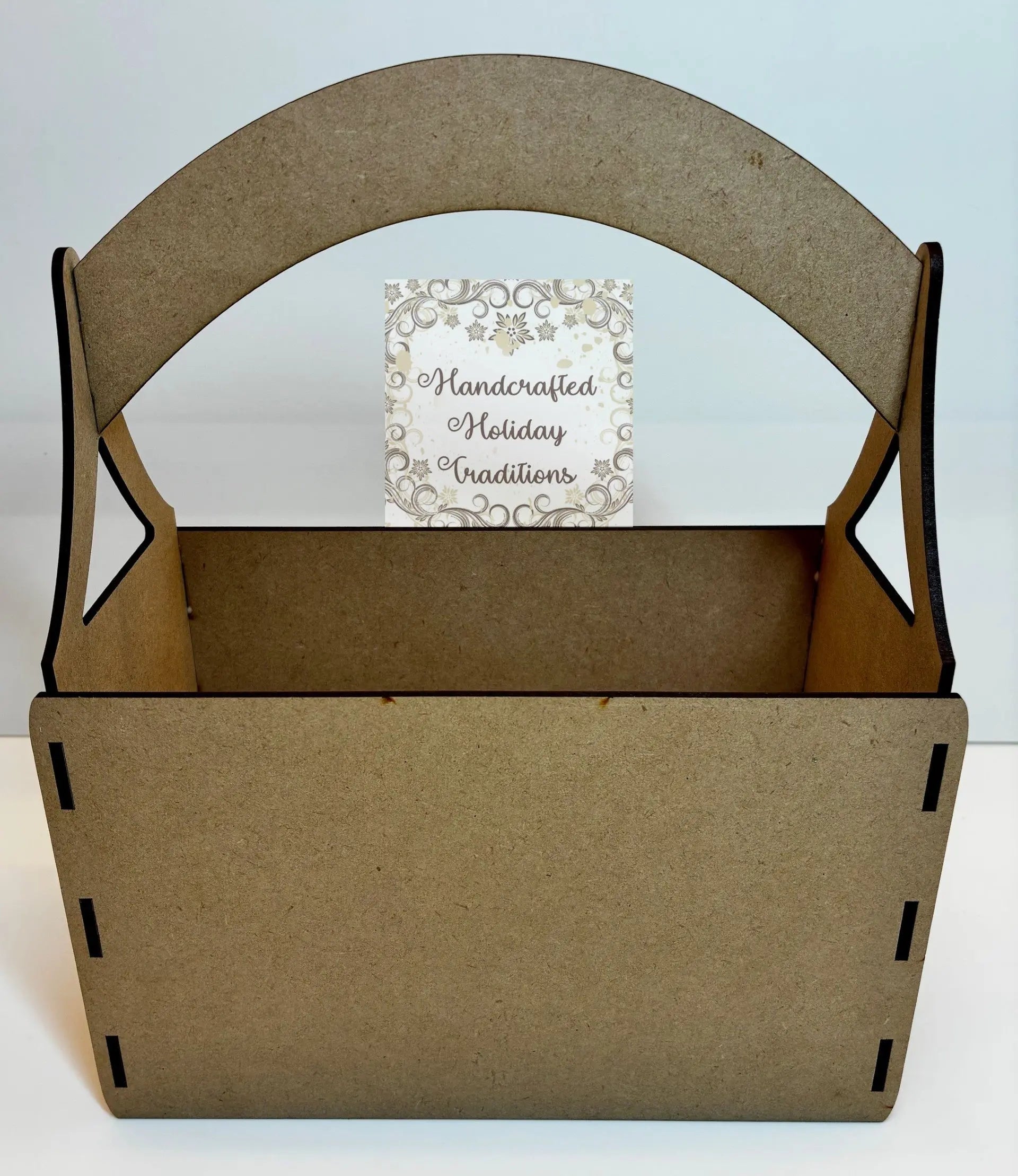Laser Cut MDF, Easter Egg, Basket, Buildable, Craft, Base, Blank, Canvas, Decoupage, Mixed Media, Paintable, 13 pc, 5.75”w x 7.75”l x 10” h Handcrafted Holiday Traditions