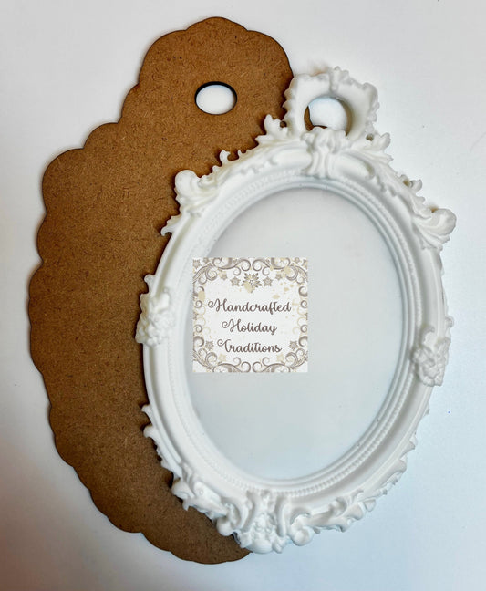 Resin Castings from the LaBlanche Silicone Mould, Large Pendant, Optional Custom cut MDF Backs