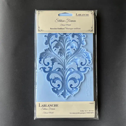 LaBlanche, Silicone Mould, Mold, Limited Edition, Baroque Emblem, Food Safe, Silicone Mold, 12.7 x 20.3 cm LaBlanche