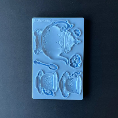 LaBlanche, Silicone Mould, Mold, Limited Edition, Tea Set, Cups, Pot, Vintage Style, Food Safe, Silicone Mold, 2025 Release, LBMF115 LaBlanche