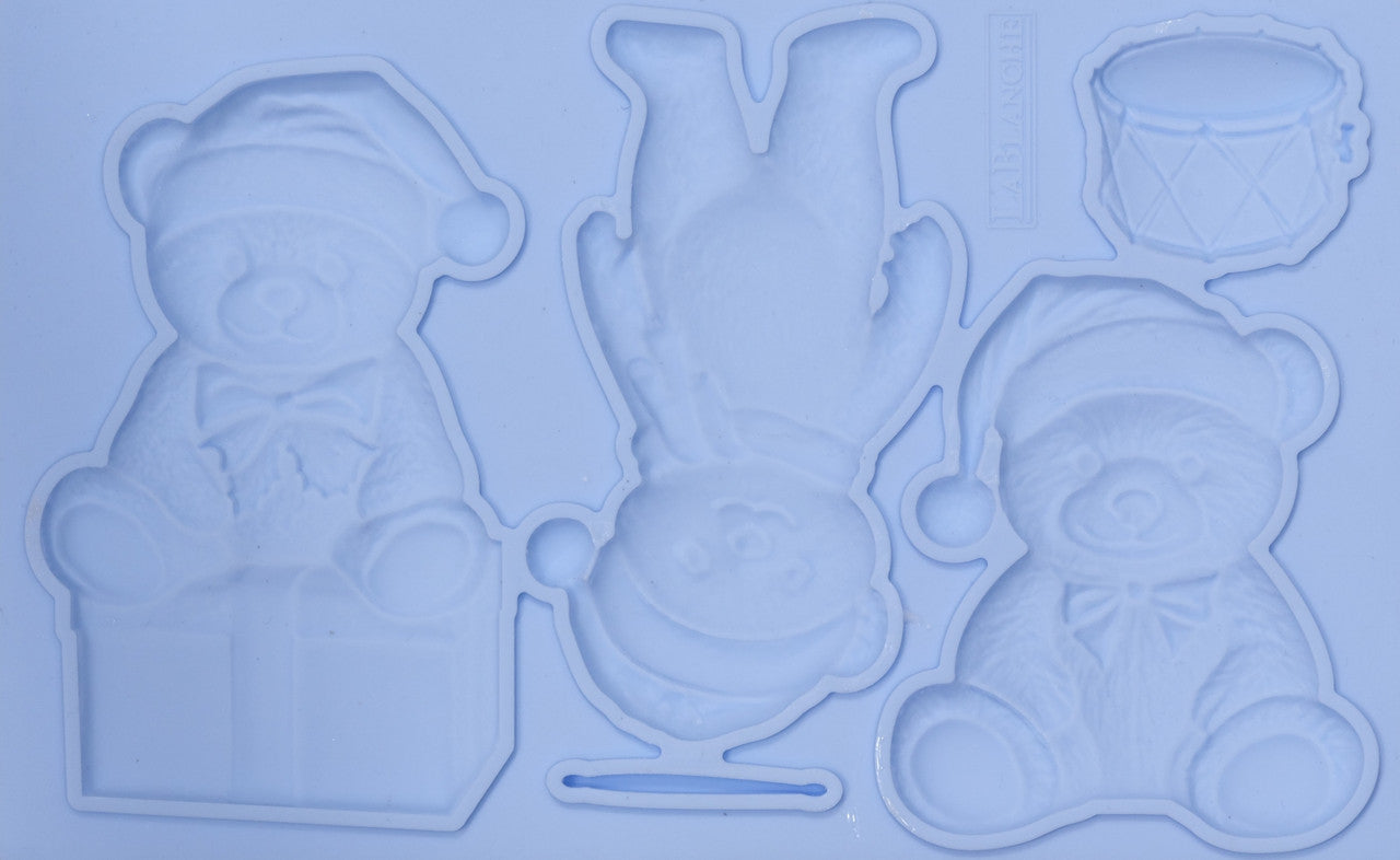 LaBlanche, Silicone Mould, Mold, Limited Edition, Teddy Bears, Christmas, Food Safe, Silicone Mold, Summer 2025 Release, LBMF121