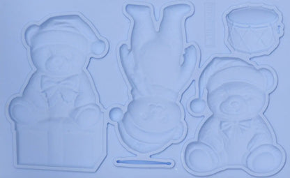 LaBlanche, Silicone Mould, Mold, Limited Edition, Teddy Bears, Christmas, Food Safe, Silicone Mold, Summer 2025 Release, LBMF121 LaBlanche