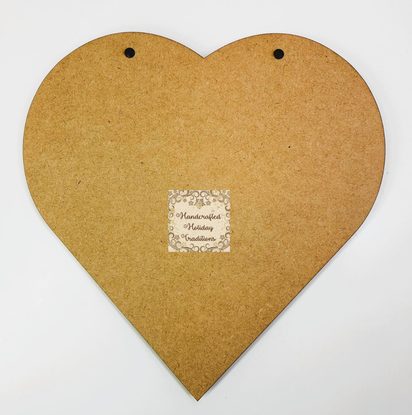 Laser Cut MDF Heart Plaque for Hanging, Decoupage Mixed Media, Paintable, Crafts | 8.5"w x 8.5"h