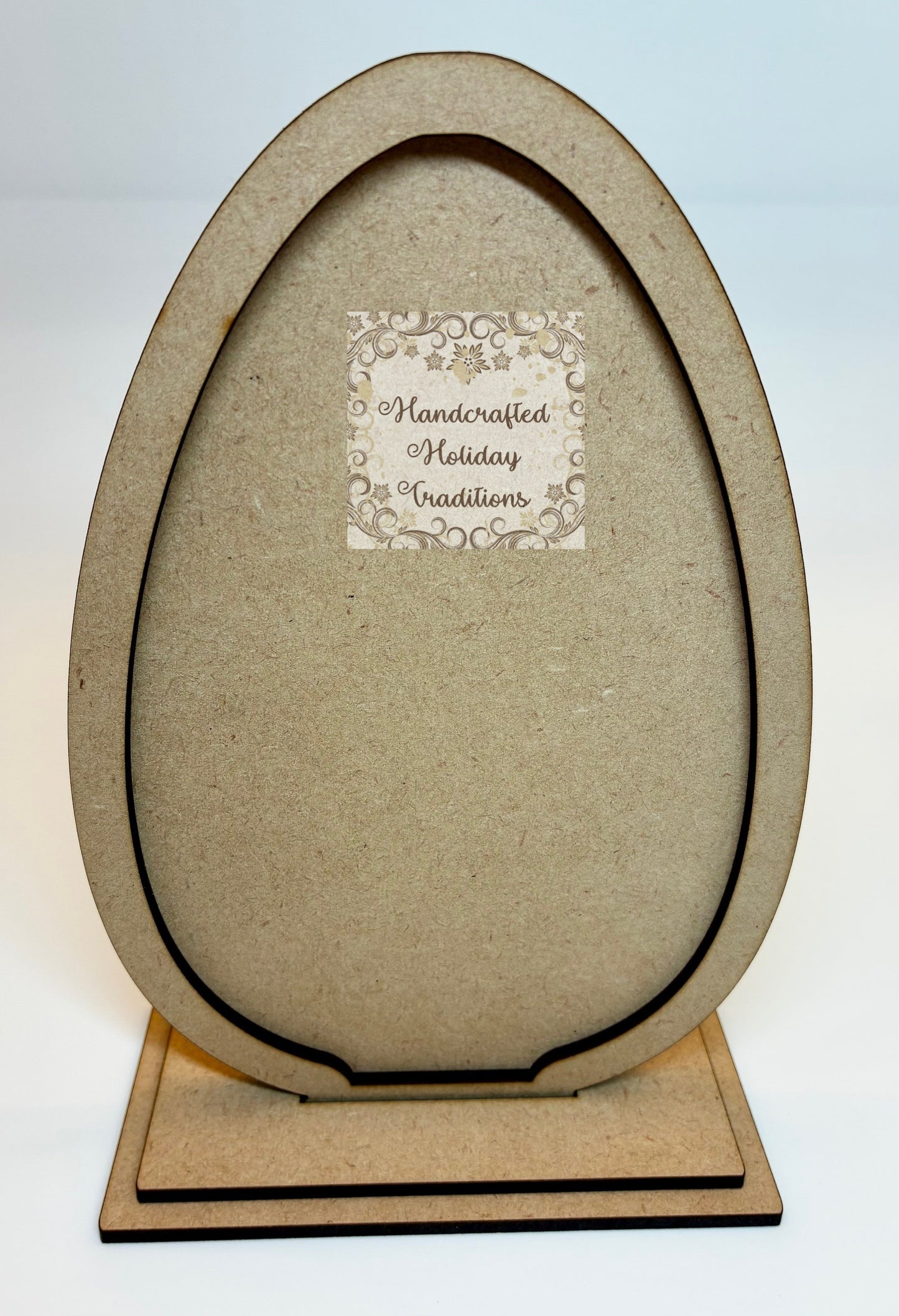 Laser Cut MDF Shelf Sitter Easter Egg