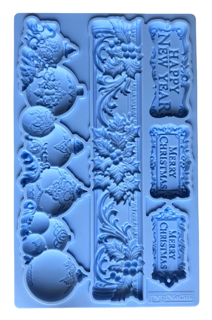 Limited Edition LaBlanche Silicone Moulds, Baroque Finials, Christmas Borders, Ornamental Accents, Vintage Style, Food Safe, Resin, Clay