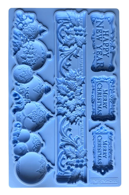 Limited Edition LaBlanche Silicone Moulds, Baroque Finials, Christmas Borders, Ornamental Accents, Vintage Style, Food Safe, Resin, Clay