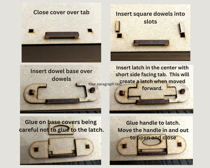 Laser Cut, MDF, Book, Box, Craft, Base, Blank, Canvas, Decoupage, Mixed Media, Paintable, Self-Assembly, Buildable, 7.25" x 8.25" x 2.25" Handcrafted Holiday Traditions