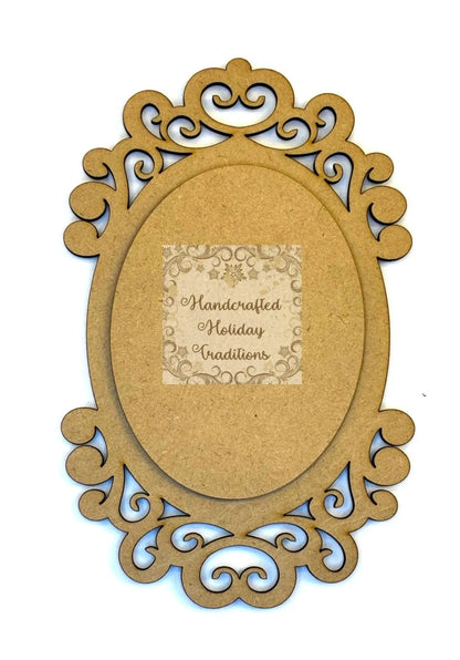 Laser Cut, MDF, Vintage Style, Refrigerator Magnets, Ornaments, with Overlay, Blank, Base, Overlay, Decoupage, Mixed Media, Crafts Handcrafted Holiday Traditions