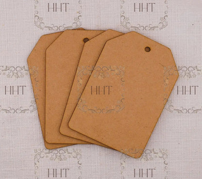 Handcrafted, laser cut MDF, Decoupage, Mixed Media, Christmas Tags Sets, Vintage Style Handmade by Pamela