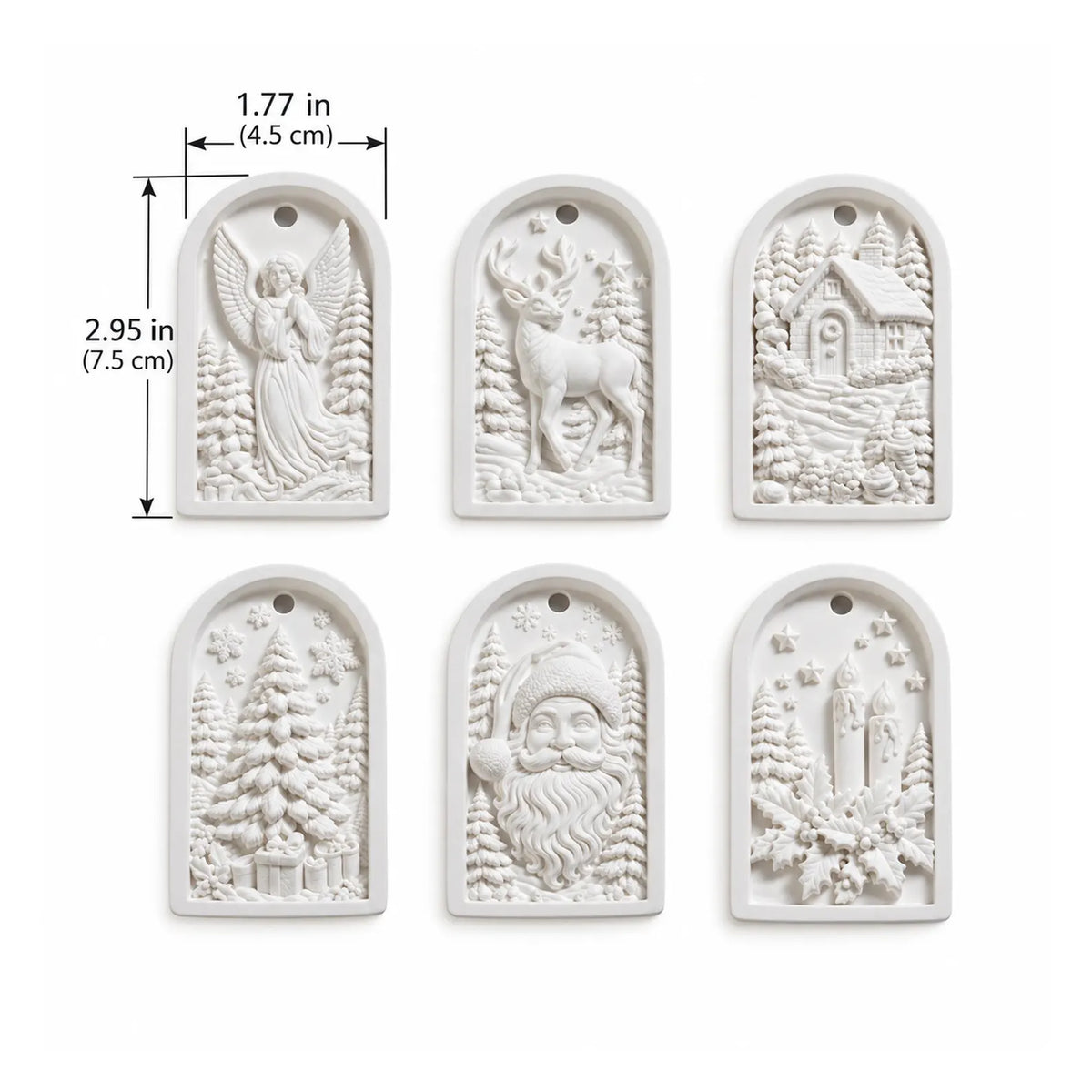 Melody Cast Ornament Set of 6,  PRE-ORDER, Redesign with Prima Musical Christmas Holiday Ornament Kit