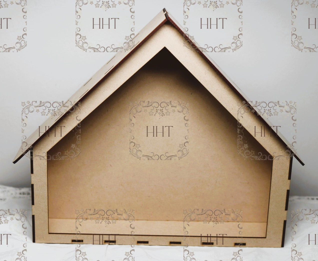 Laser Cut MDF Nativity Barn, Limited Edition, Buildable Blank Base for Decoupage, Crafts, Mixed Media