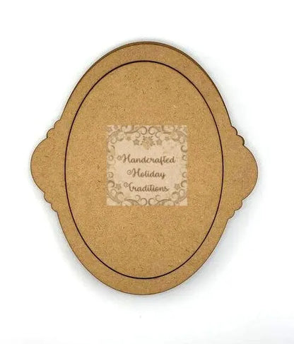 Laser Cut, MDF, Vintage Style Christmas, Pendant, Ornament, Base, Blank Overlay Frame 3 pc, Decoupage, Mixed Media, Crafts Handcrafted Holiday Traditions