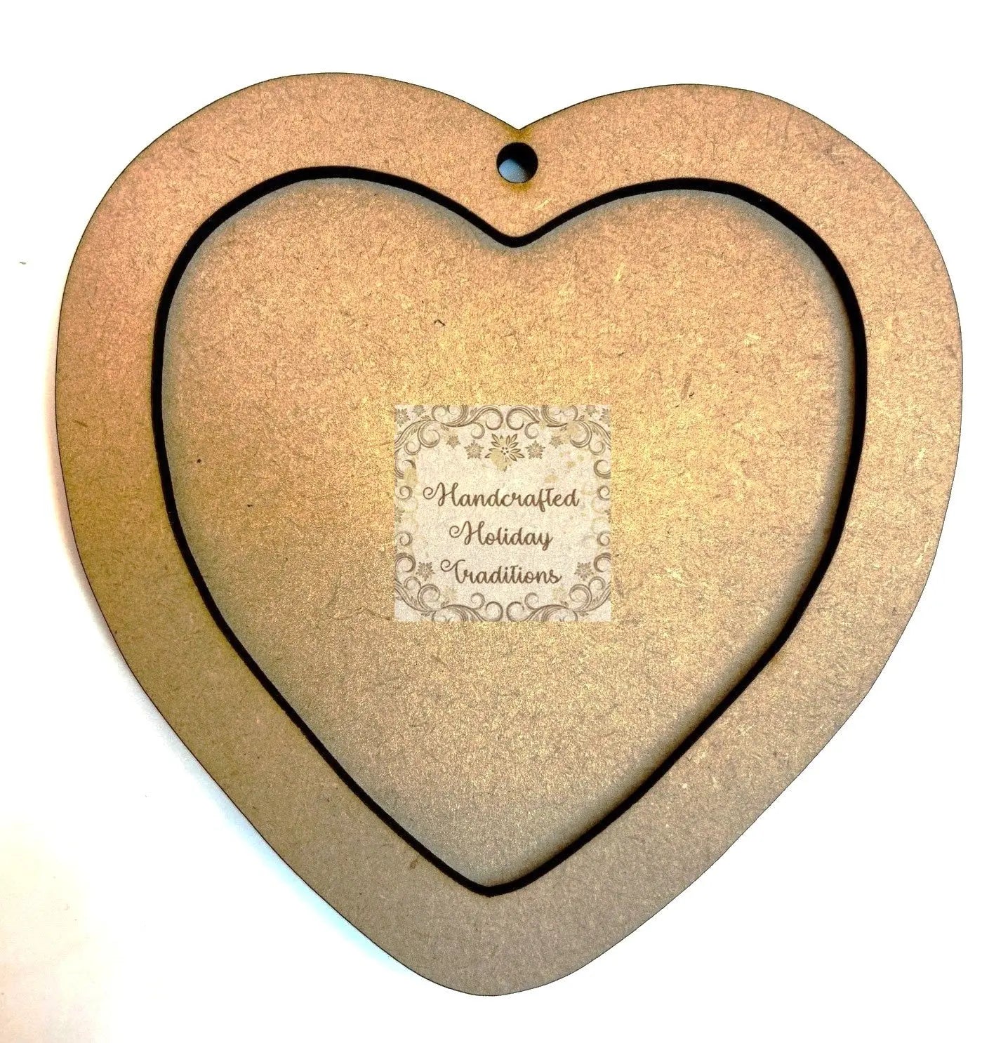Laser Cut MDF, Valentine, Heart, Framed Ornament, Base, Blank, 2-piece, Decoupage, Mixed Media, Crafts Handcrafted Holiday Traditions