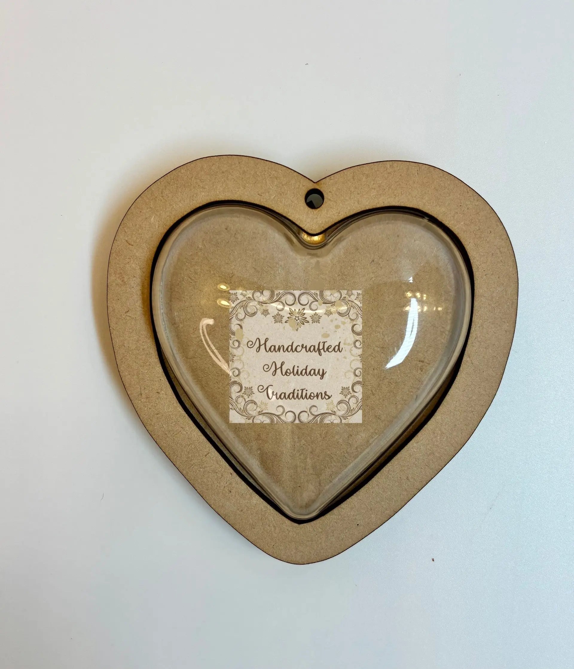 Laser Cut MDF, Valentine, Heart, Framed Ornament, Base, Blank, 2-piece, Decoupage, Mixed Media, Crafts Handcrafted Holiday Traditions