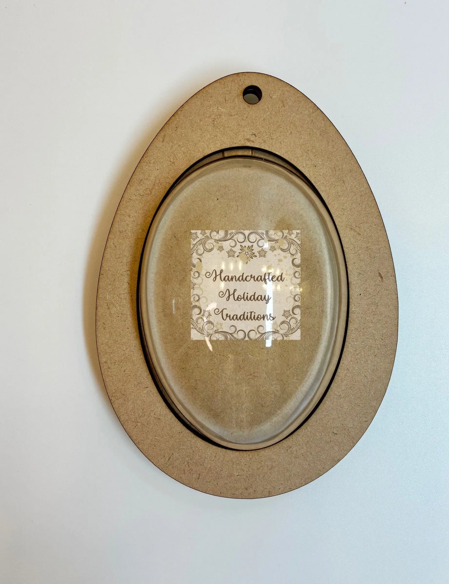 Laser Cut, MDF, Framed Easter Egg, Ornament, Base, Blank, 2-piece, Decoupage, Mixed Media, Crafts Handcrafted Holiday Traditions