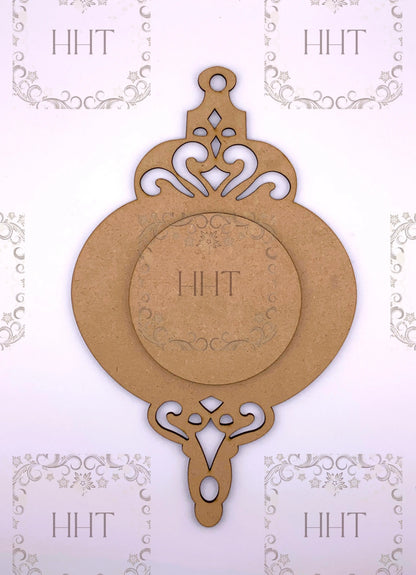 Handcrafted, laser cut MDF, Christmas Ornament, Birds, Vintage, Shabby Chis Style Handmade by Pamela