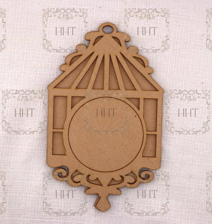 Laser Cut MDF, Christmas, Bird Cage, Ornament, Overlay, 3 piece, Blank, Base, Decoupage, Mixed Media, Crafts, 4.5” x 7.25” Handcrafted Holiday Traditions