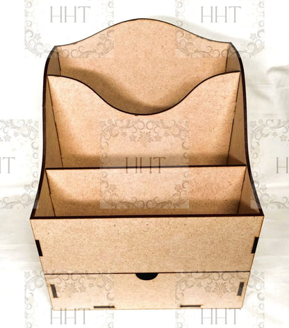 Laser Cut, MDF, Buildable Kit, Organizer, Drawer, Desk, Letter, Storage Box, Home Decor, Blank, Base, Decoupage, Mixed Media, Crafts Handcrafted Holiday Traditions