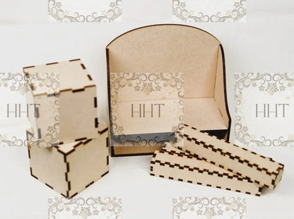 Laser Cut, MDF, Base, Blank, Vintage Style, Desk Top, Perpetual Calendar Kit, Buildable, Paintable, Decoupage, Mixed Media, Art, 2 sizes Handcrafted Holiday Traditions