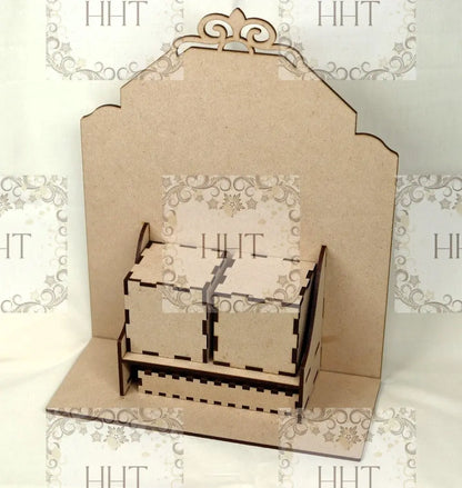 Laser Cut, MDF, Base, Blank, Vintage Style, Desk Top, Perpetual Calendar Kit, Buildable, Paintable, Decoupage, Mixed Media, Art, 2 sizes Handcrafted Holiday Traditions