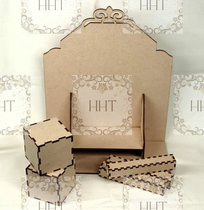 Laser Cut, MDF, Base, Blank, Vintage Style, Desk Top, Perpetual Calendar Kit, Buildable, Paintable, Decoupage, Mixed Media, Art, 2 sizes Handcrafted Holiday Traditions