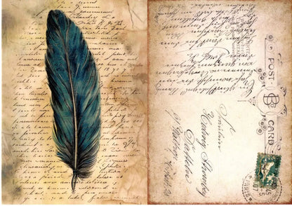 Paper Designs, 2024 Spring Release, Rice Paper Collection, Set of 10, Vintage Birds, Peacock, Background, Shabby Chic, Frames, A4 8.3 X 11.7 Paper Designs