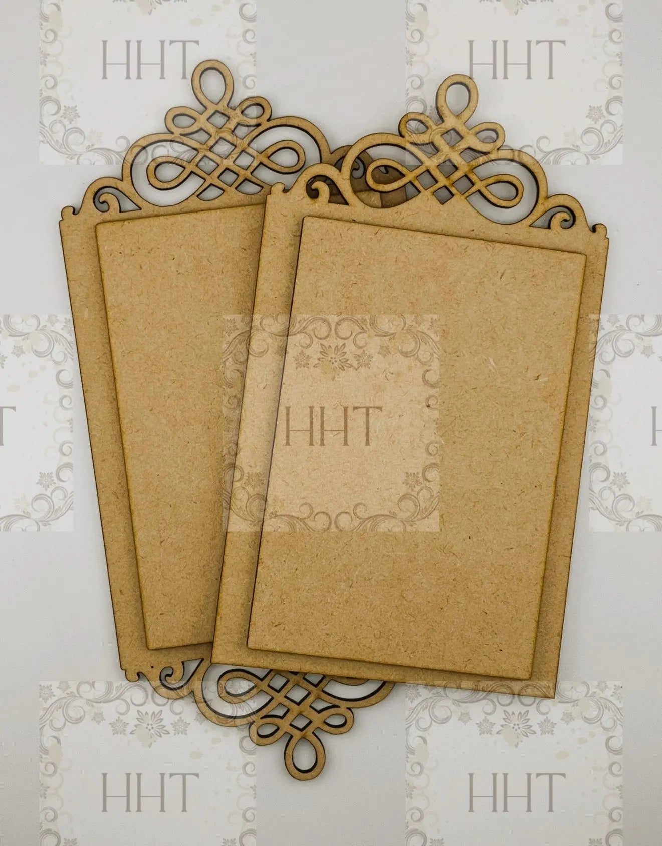 Handcrafted, Decoupage, Mixed Media, Vintage Style Church Panel, Plaques Set of 2, made by Pamela Handmade by Pamela