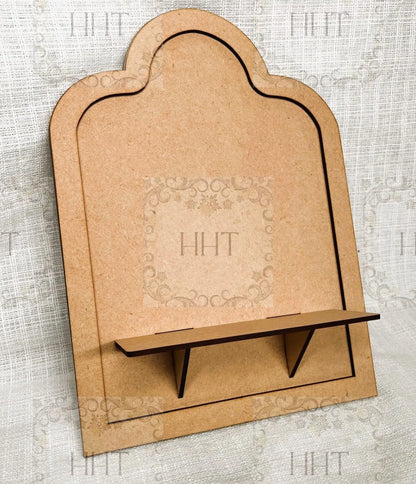 Laser Cut, MDF, Vintage Style, Plaque, Overlay Frame, Shelf, Panel, 5 pc for Decoupage, Crafts, Mixed Media, 8.5 x 11 in, 1/8 inch Handcrafted Holiday Traditions