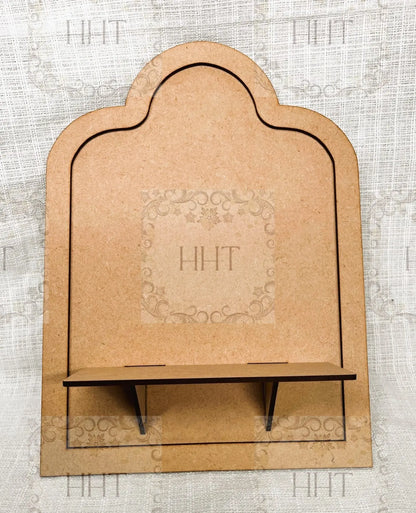 Laser Cut, MDF, Vintage Style, Plaque, Overlay Frame, Shelf, Panel, 5 pc for Decoupage, Crafts, Mixed Media, 8.5 x 11 in, 1/8 inch Handcrafted Holiday Traditions