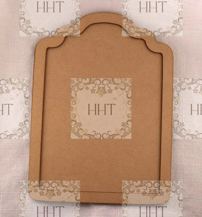 Laser Cut MDF, Framed, Plaque, Panel, Blank, Base, 2 piece, Decoupage Mixed Media, Craft, 8" x 11" Handcrafted Holiday Traditions