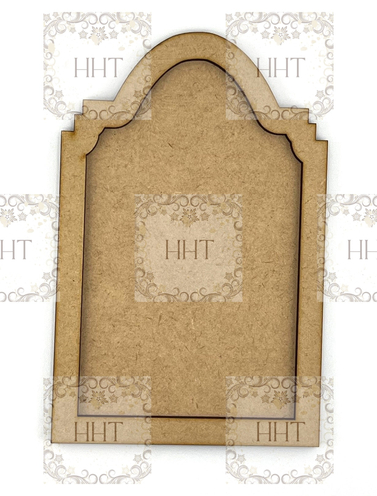 Laser Cut, MDF, Vintage Style, Framed Panel, Plaque, Blank, Base, 2 pc, Decoupage, Mixed Media, Crafts, 4.25"w x 6 5/8"h