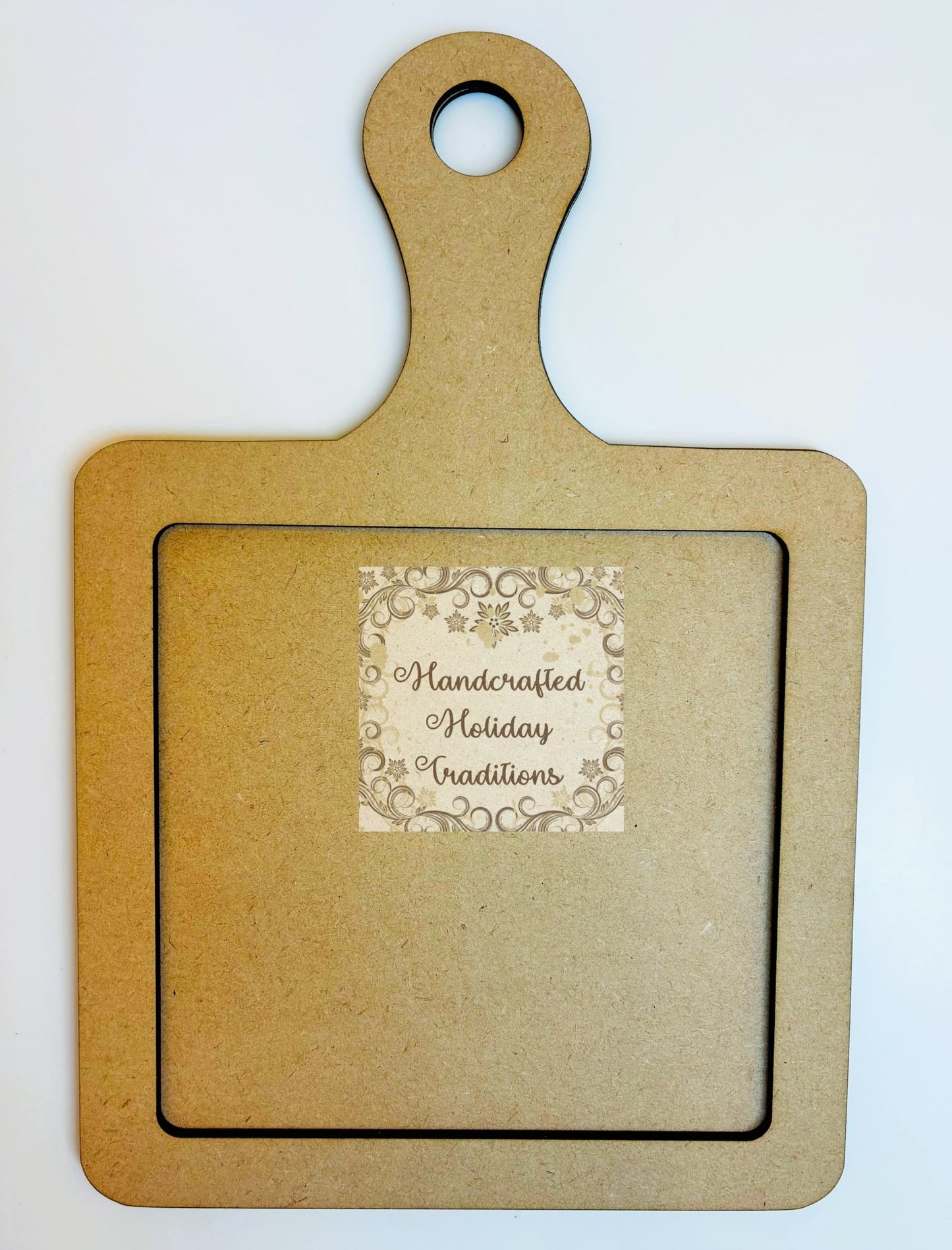 Laser Cut MDF Cutting Board Shape Panel, 3 piece, Decoupage, Mixed Media, DIY Crafts, 6 3/8 x 9 1/2