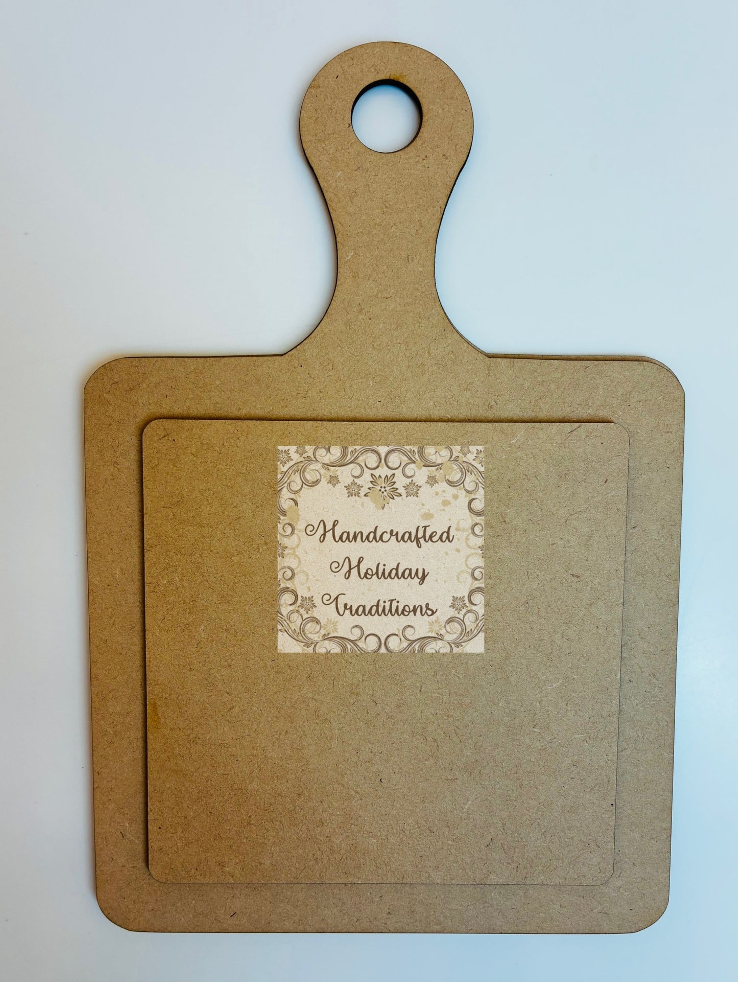 Laser Cut MDF Cutting Board Shape Panel, 3 piece, Decoupage, Mixed Media, DIY Crafts, 6 3/8 x 9 1/2