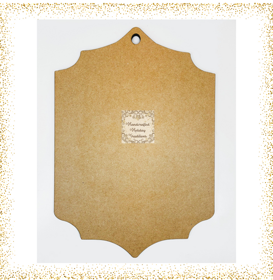 Laser Cut MDF Plaque, Panel, Blank Base, Vintage Style, Decoupage, Mixed Media, DIY Crafts, 8.25" x 11.75"