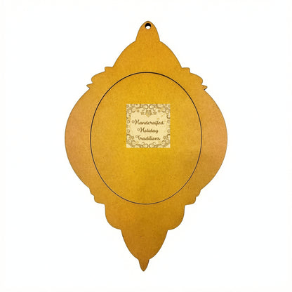 Laser Cut MDF Wood Unfinished Base Blank for Decoupage, Vintage Style Plaque, Mixed Media Craft Panel, Ready to Paint