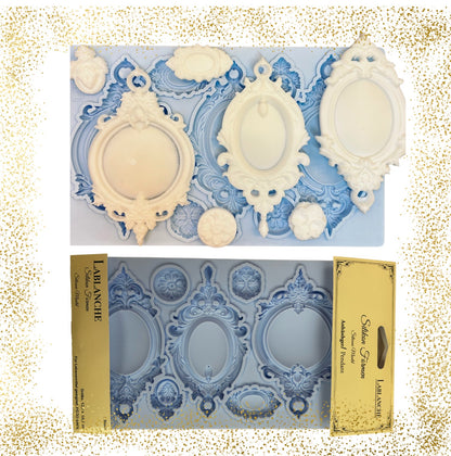 Vintage Style Silicone Mould, Limited Edition Pendant & Ornament Casts, Food Safe Resin, Polymer Clay, Chocolate, Antique Design, Castings