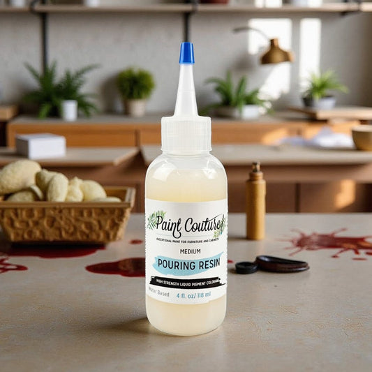 Paint Couture, Pouring Resin, 4 oz, High Gloss, Top Coat, Medium, Non-toxic, Made in USA