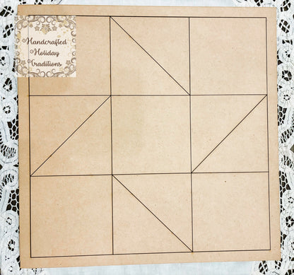 Laser Cut MDF Framed Layered Barn Quilt Squares, Buildable, Plaques, Panels, Blanks, Decoupage, Mixed Media, DIY Crafts