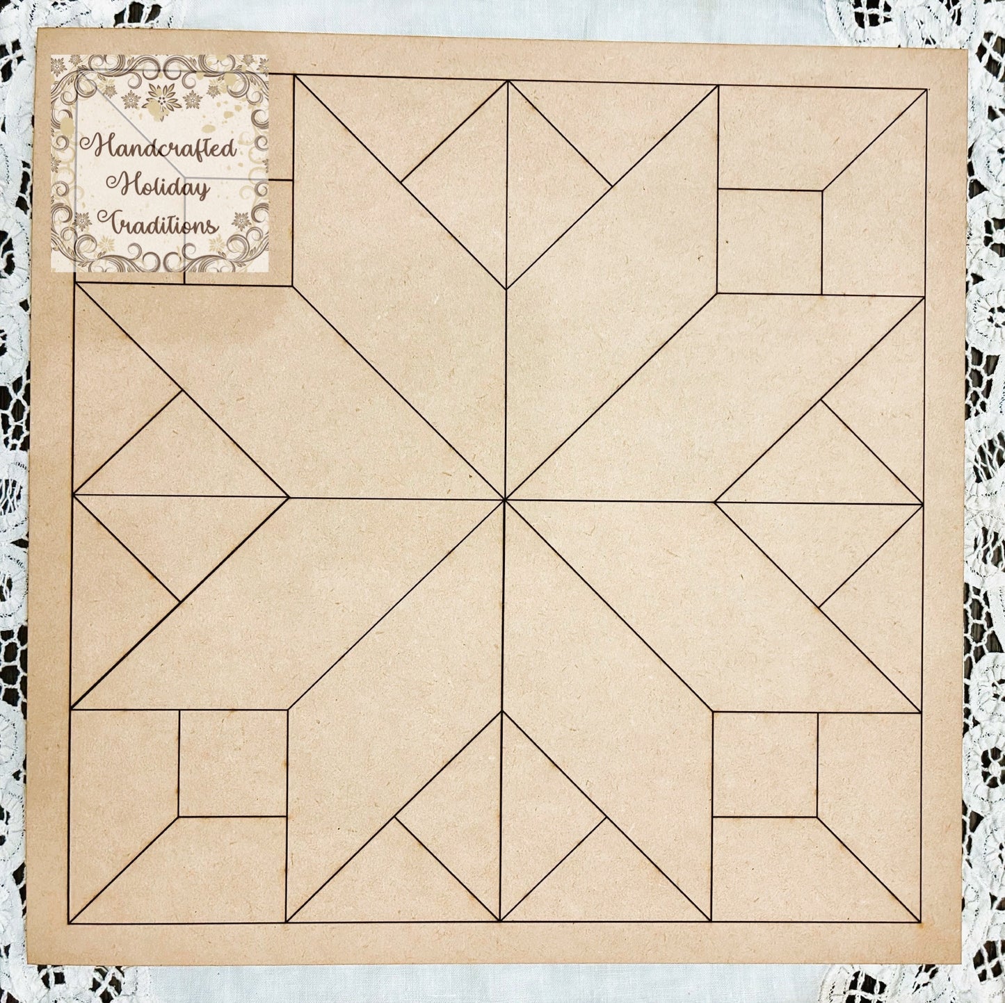 Laser Cut MDF Framed Layered Barn Quilt Squares, Buildable, Plaques, Panels, Blanks, Decoupage, Mixed Media, DIY Crafts