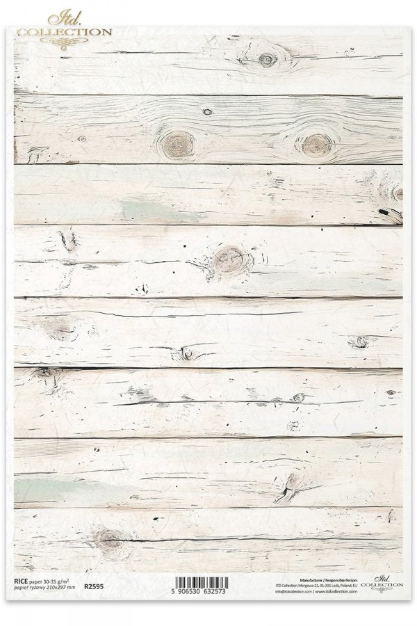 ITD Collection, Rice Paper, White, Boards, Wood Slats, Background, Wallpaper, Decoupage, Mixed Media