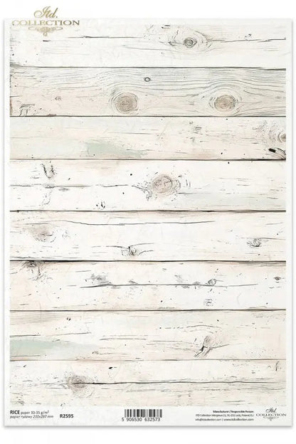 ITD Collection, Rice Paper, White, Boards, Wood Slats, Background, Wallpaper, Decoupage, Mixed Media ITD Collection