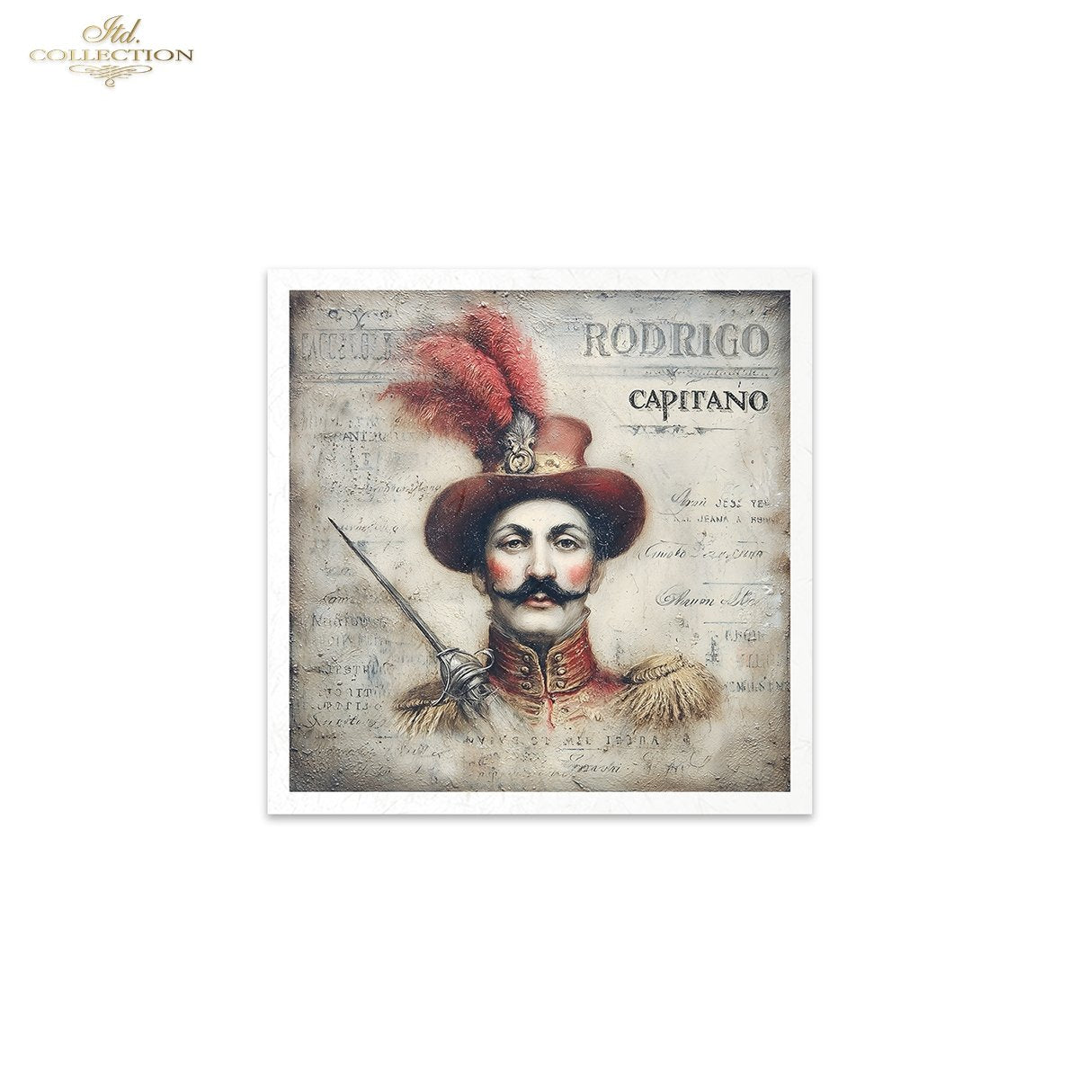 ITD Collection Rice Paper, Mini Set Vintage, Carnival, masquerade, Masks, Theater Characters, 6 Sheets, 5x8, Decoupage, Mixed Media