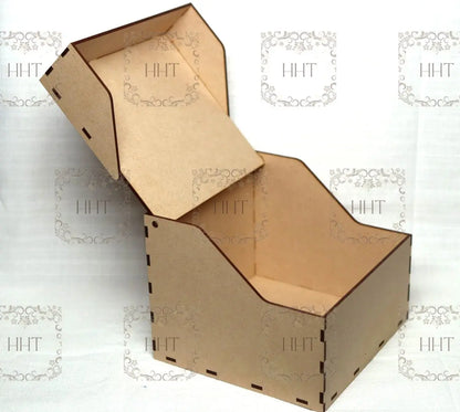 Laser Cut MDF, Recipe, Index, Card Flip Top Box, Base, Blank, Craft, Canvas, Decoupage, Mixed Media, Paintable, 6.5"w x 6.25"d x 5.25"h Handcrafted Holiday Traditions