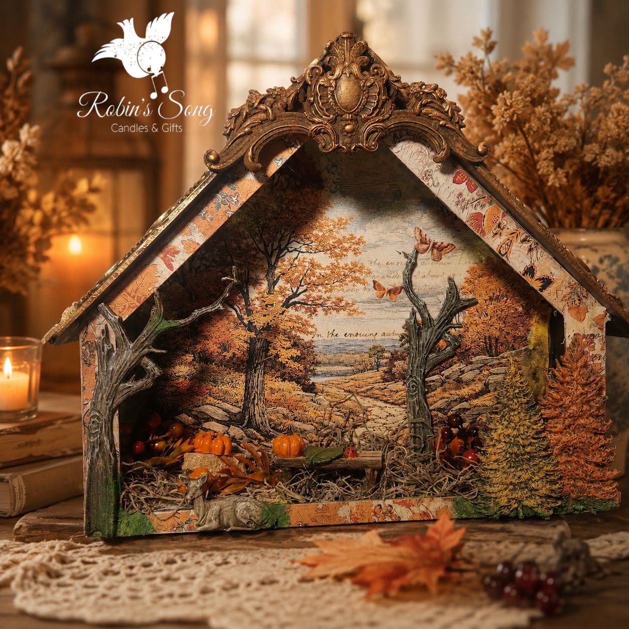 Laser Cut MDF, Nativity Barn, Nativity Scene, Shadow Box, Limited Edition, Buildable Blank Base for Decoupage, Crafts, Mixed Media, 2 sizes