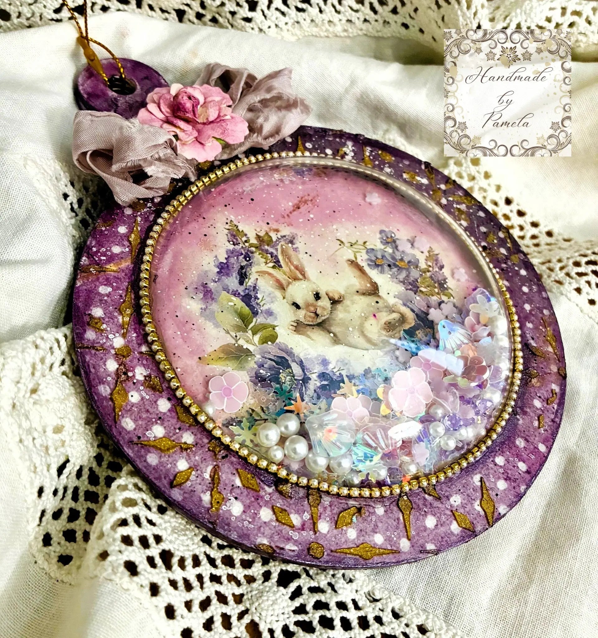 Laser Cut, MDF, Round, Framed, Christmas, Ornament, Base, Blank, 2-piece, Decoupage, Mixed Media, Crafts Handcrafted Holiday Traditions