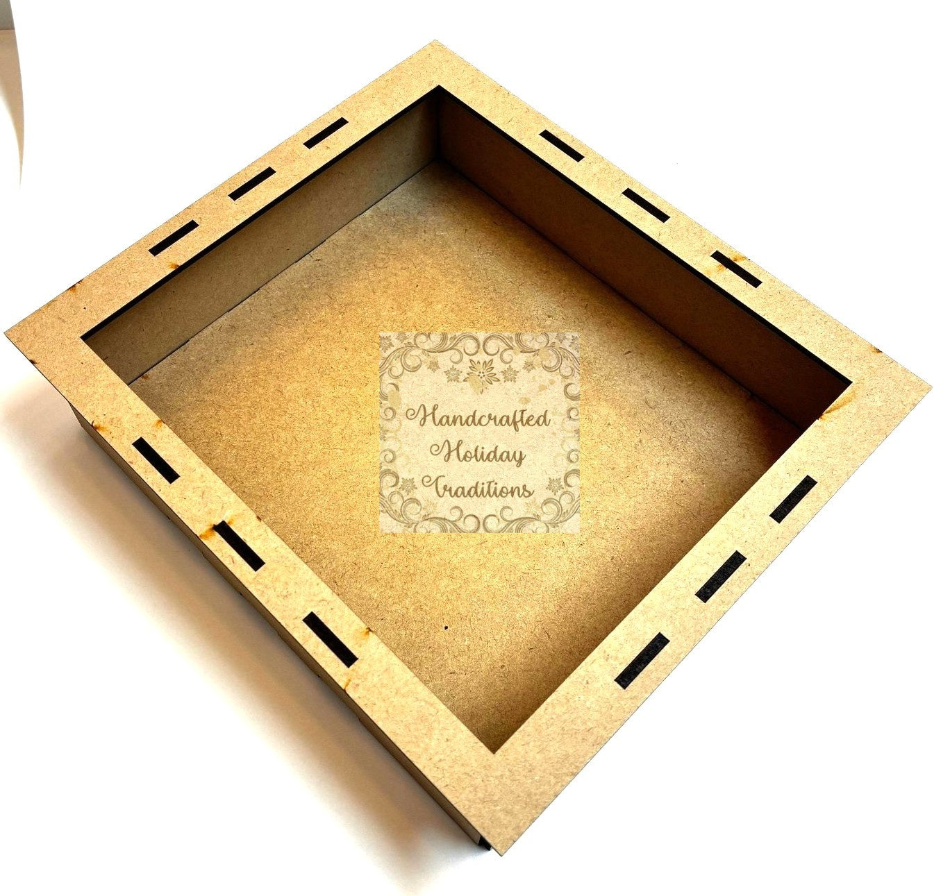 Laser Cut, MDF, Buildable, Shadow Box Kit, Diorama, Display, Blank, Base, Decoupage, Mixed Media, Crafts, 2 Sizes