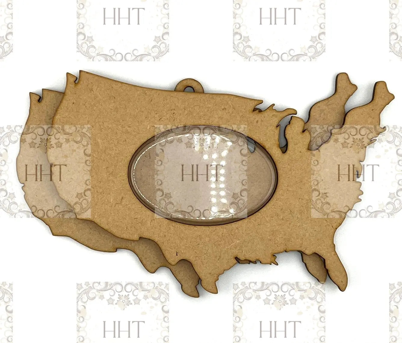 Laser Cut, MDF, Holiday, Christmas, Shaker Ornament, Blank, Base, piece, Tree, Heart, USA, Stocking, Decoupage, Mixed Media, Crafts Handcrafted Holiday Traditions