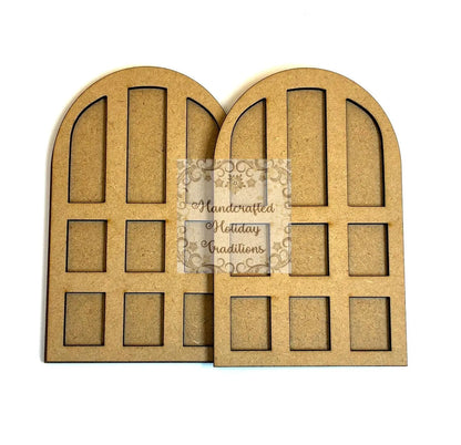 Laser Cut, MDF, Vintage Style, Arched Windows, Base Blank for Decoupage, Mixed Media, Scrapbooking, Set of 4 , 8 pieces Handcrafted Holiday Traditions